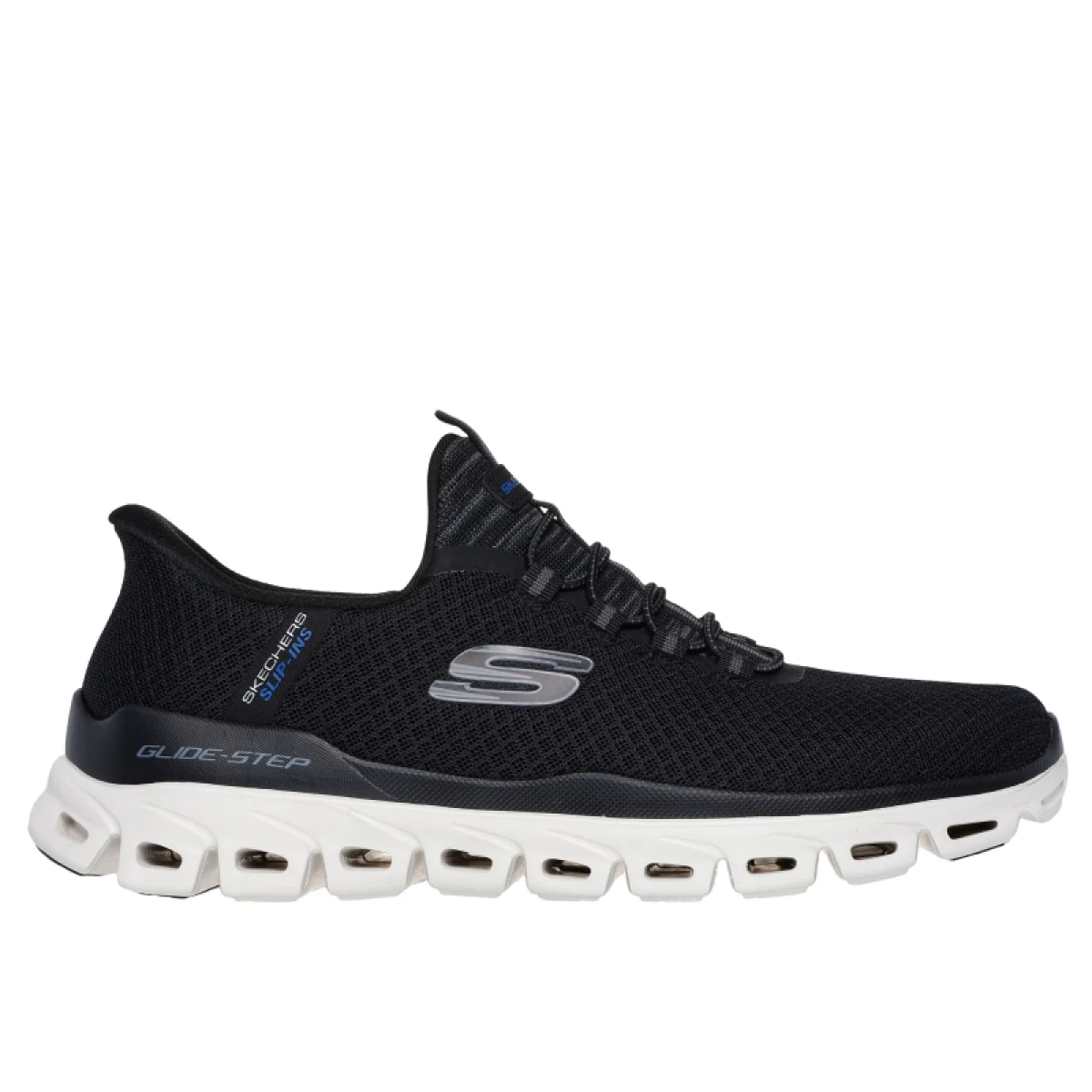 Pánska rekreačná obuv SKECHERS Glide Step Noxus Slip-Ins M black white · záber 2