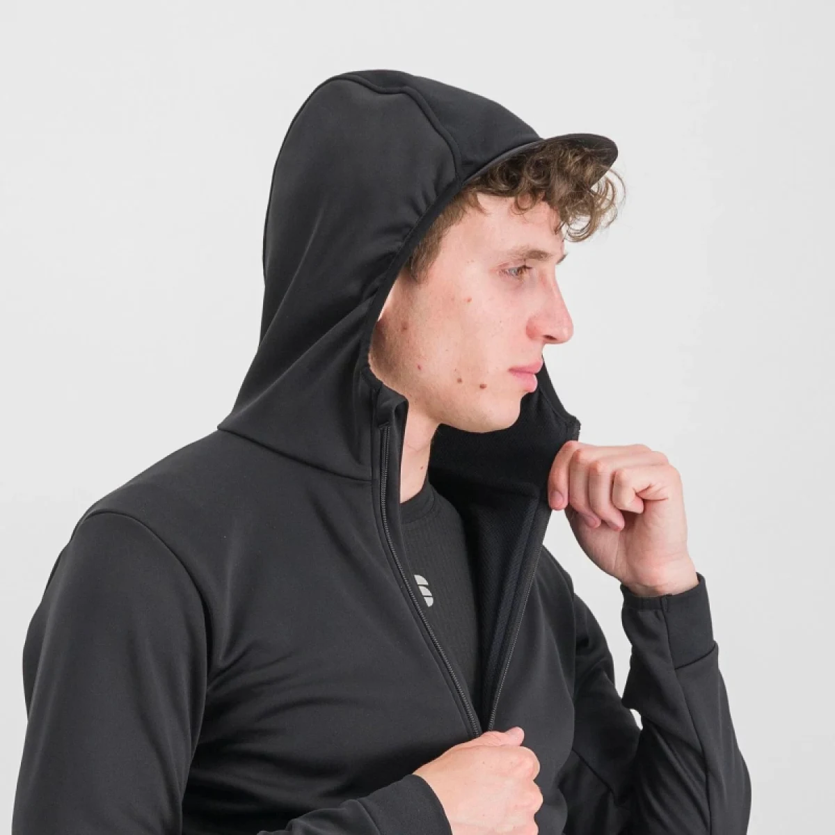 Pánska cyklistická bunda s kapucňou SPORTFUL Metro softshell, black · záber 5