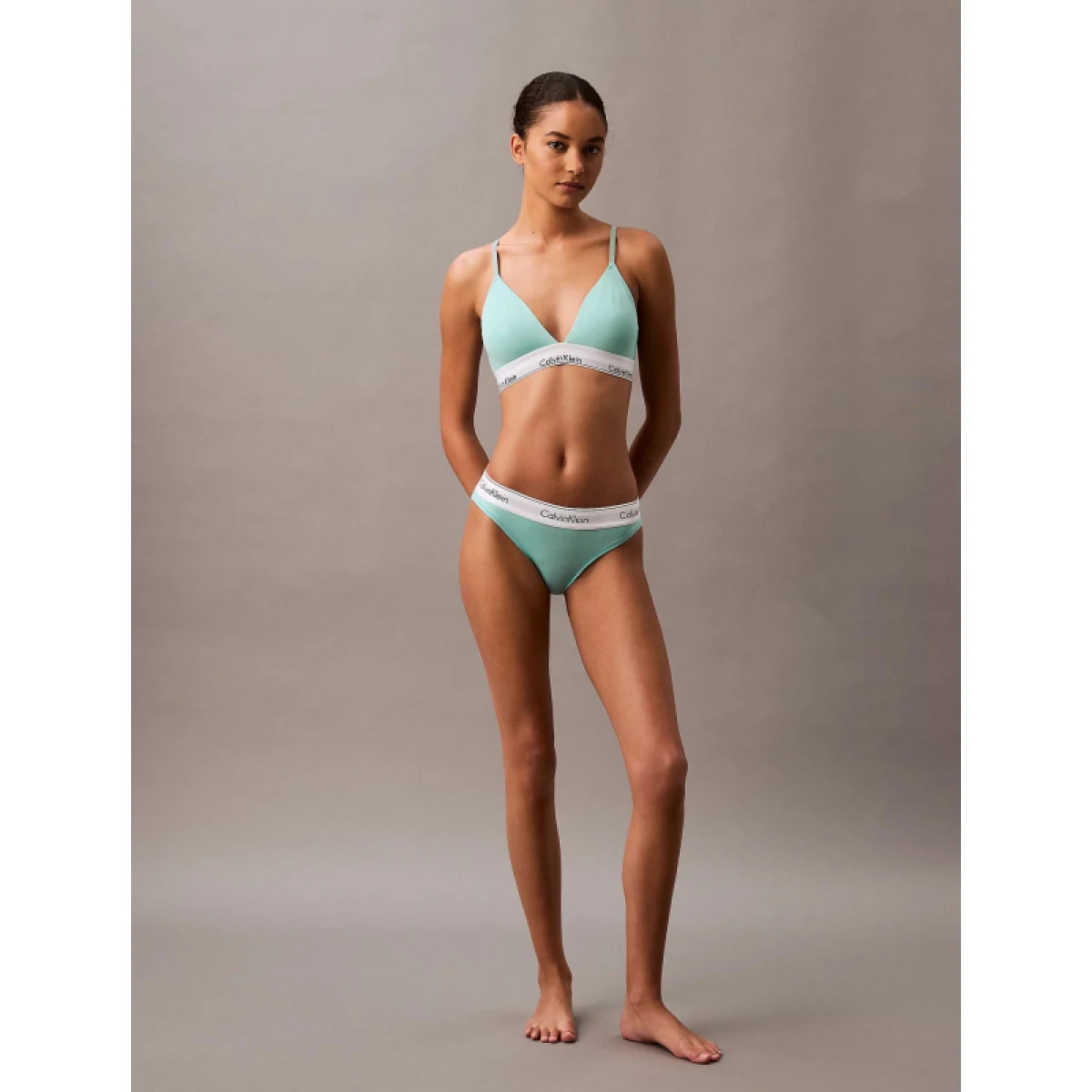 Dámska podprsenka CALVIN KLEIN LIGHTLY LINED TRIANGLE-Beau Blue · záber 4