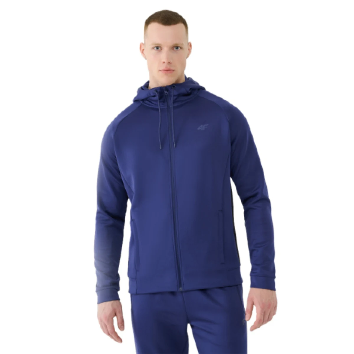Pánska tréningová mikina so zipsom 4F SWEATSHIRT FNK-WSS25TFSWM513-30S-DARK BLUE · záber 1