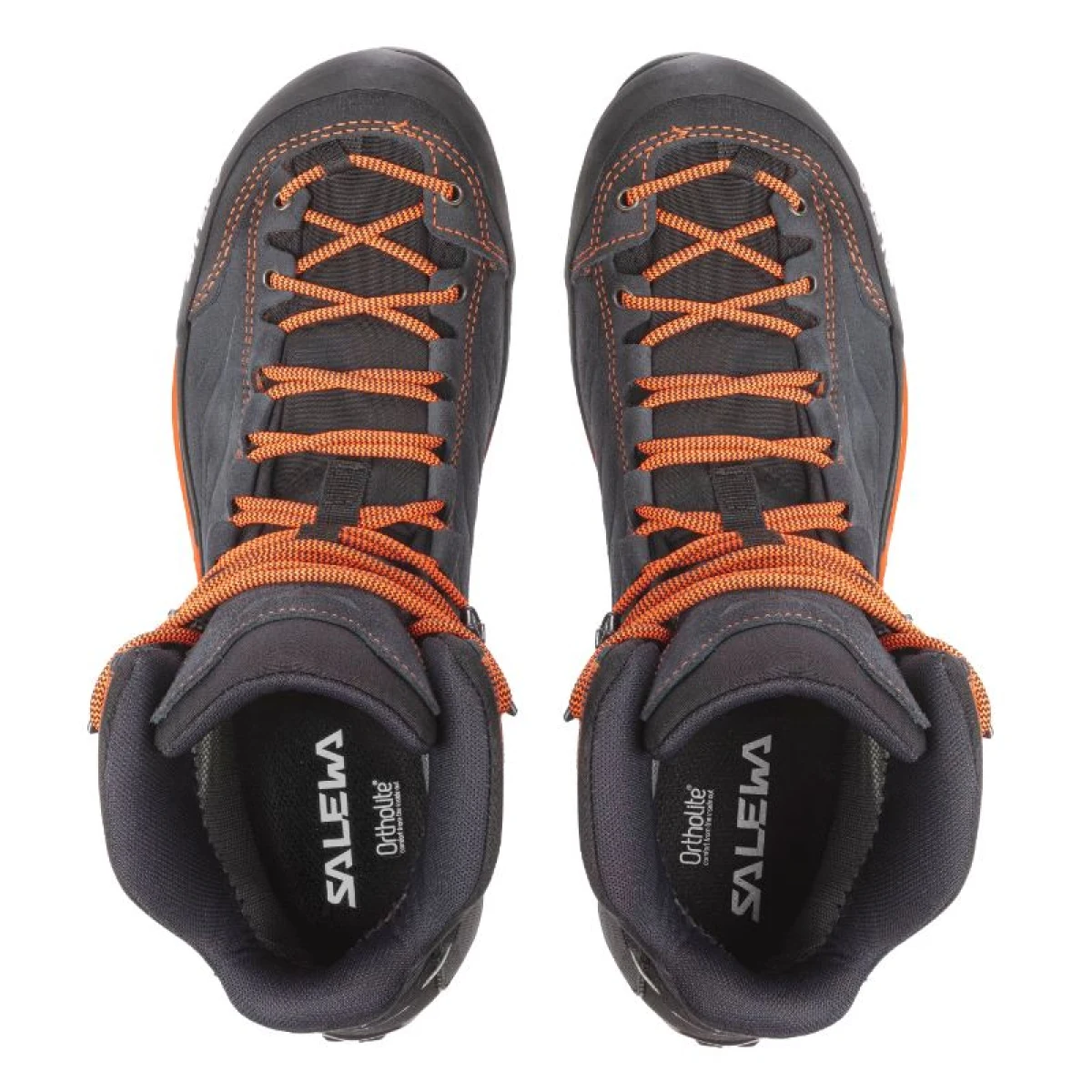 Pánska členková turistická obuv SALEWA MTN Trainer Mid GTX asphlat fluo orange · záber 4