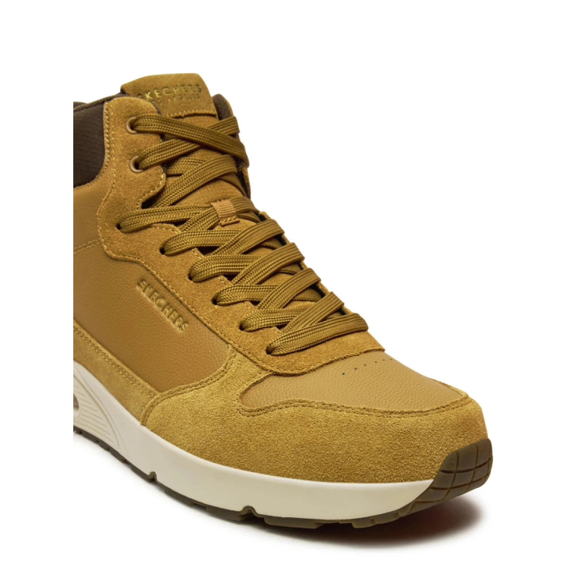 Pánske členkové zimné topánky SKECHERS Uno Mid Sneaker wheat · záber 5