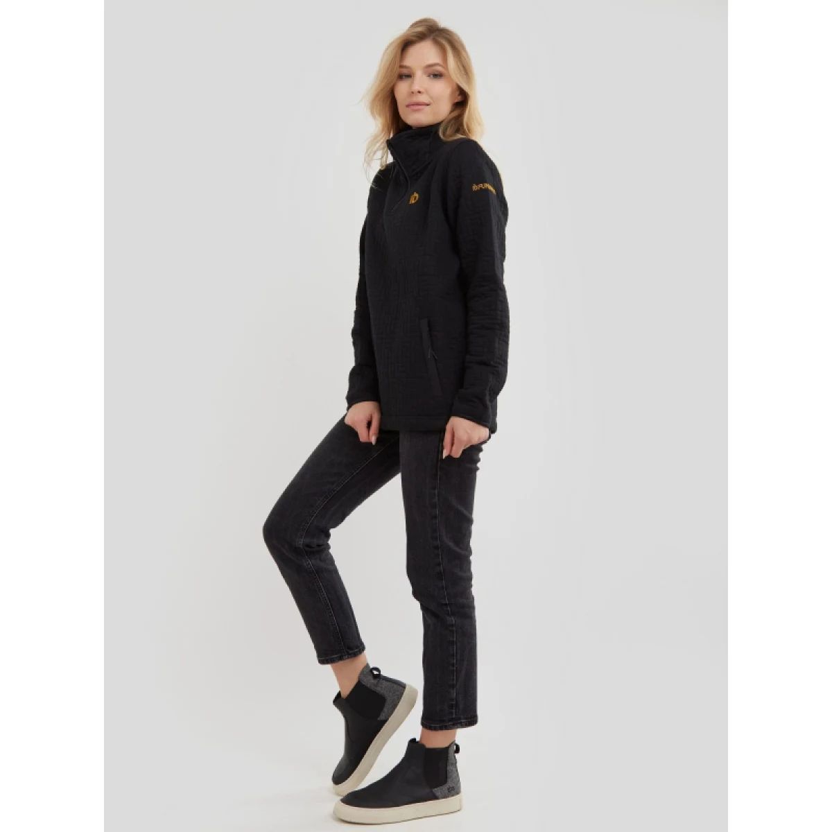 Dámska mikina FUNDANGO Charlize Pullover-890-black · záber 5