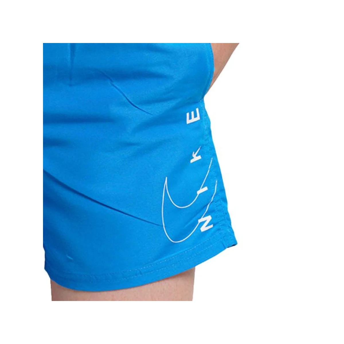 Chlapčenské plavky NIKE SWIM Split Logo Lap 4 inch -486-Aquarius blue · záber 3