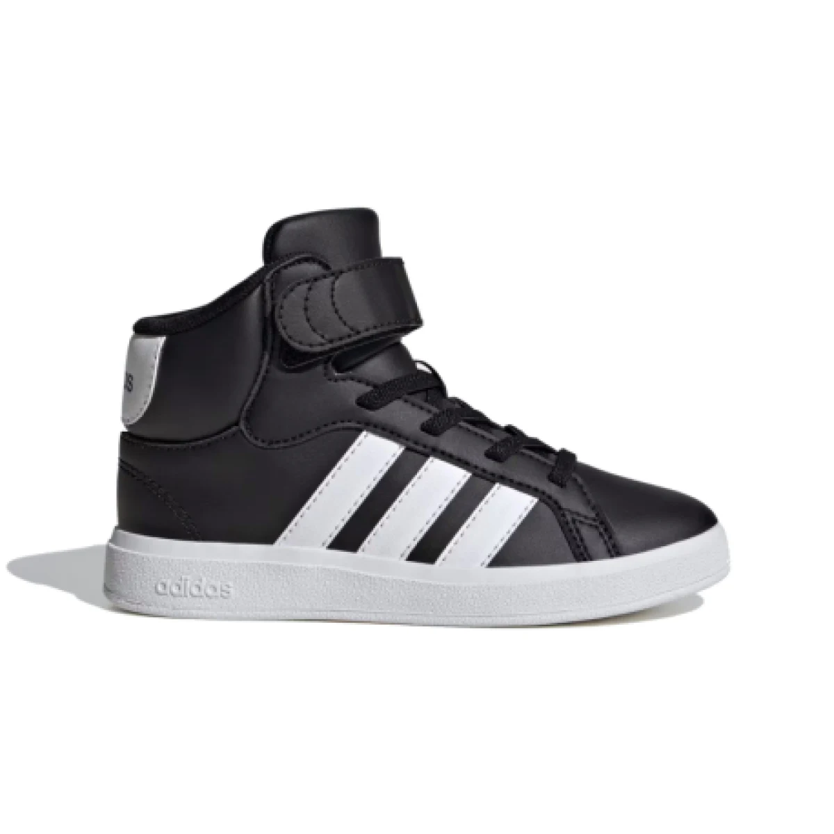 Juniorská rekreačná obuv ADIDAS Grand Court Mid Jr core black cloud white core black · záber 1