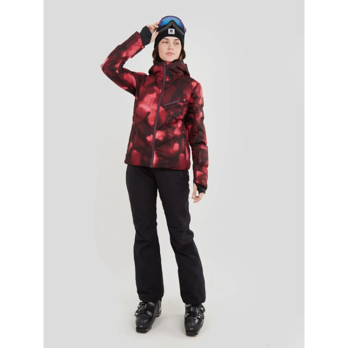 Dámska lyžiarska bunda FUNDANGO Elyra Padded Jacket-293-pomegranate · záber 4