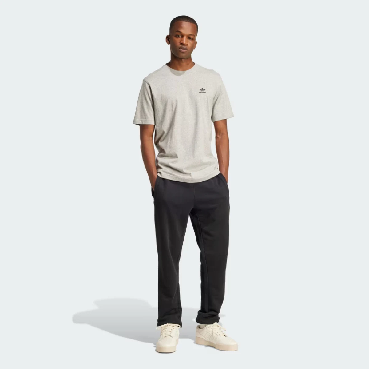 Pánske tričko s krátkym rukávom ADIDAS ORIGINALS TREFOIL ESS TEE-MGREYH · záber 4