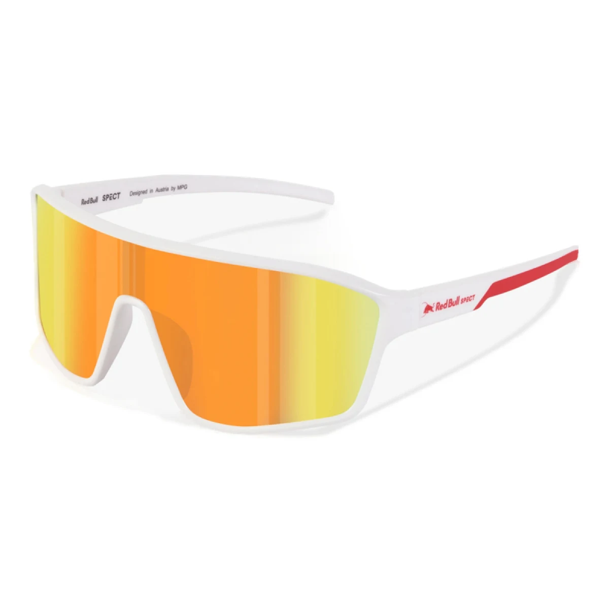 Slnečné okuliare RED BULL SPECT DAFT-002, white, brown with red revo, CAT 3, 137-130 · záber 2