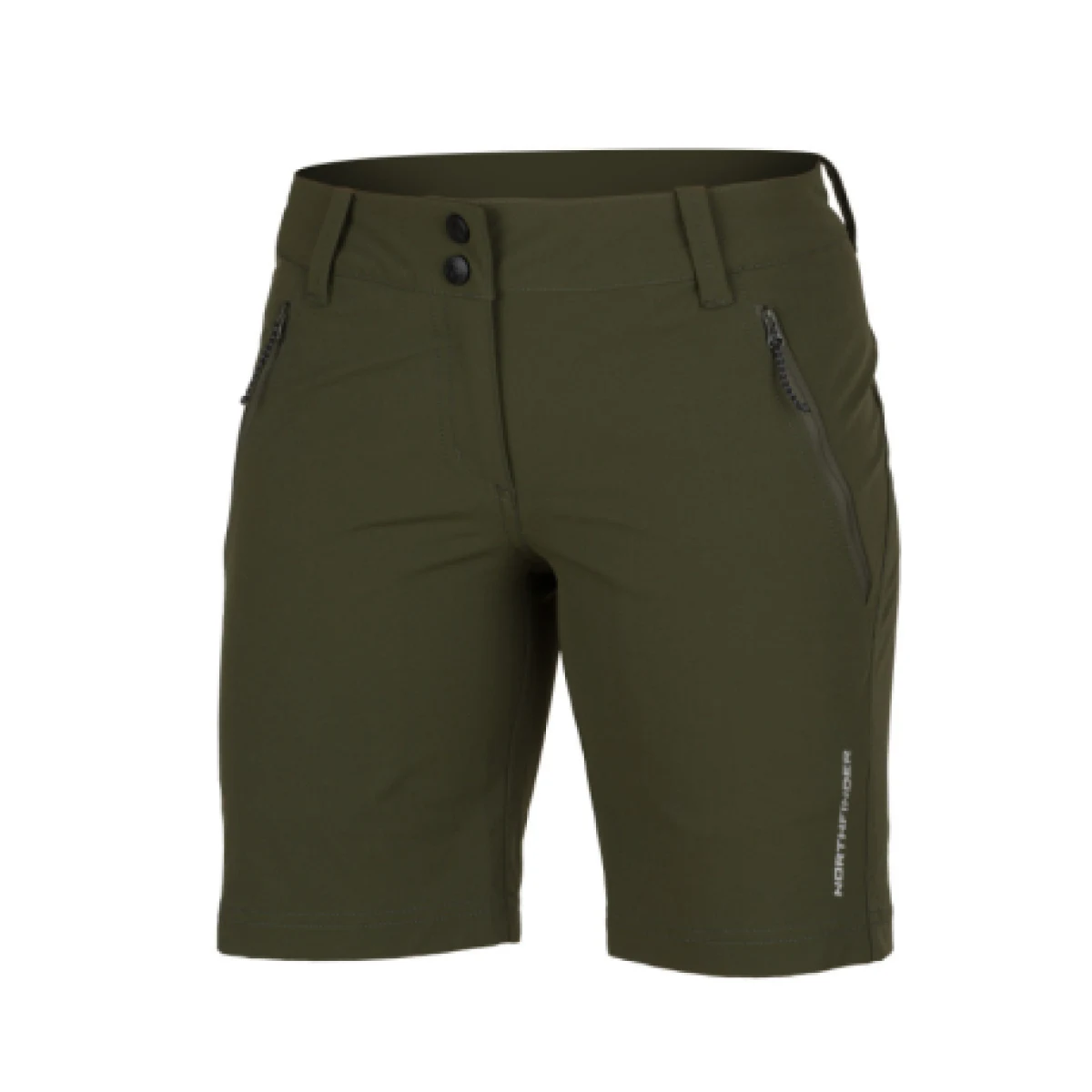 Dámske turistické kraťasy NORTHFINDER CHANDRA-300darkgreen · záber 1