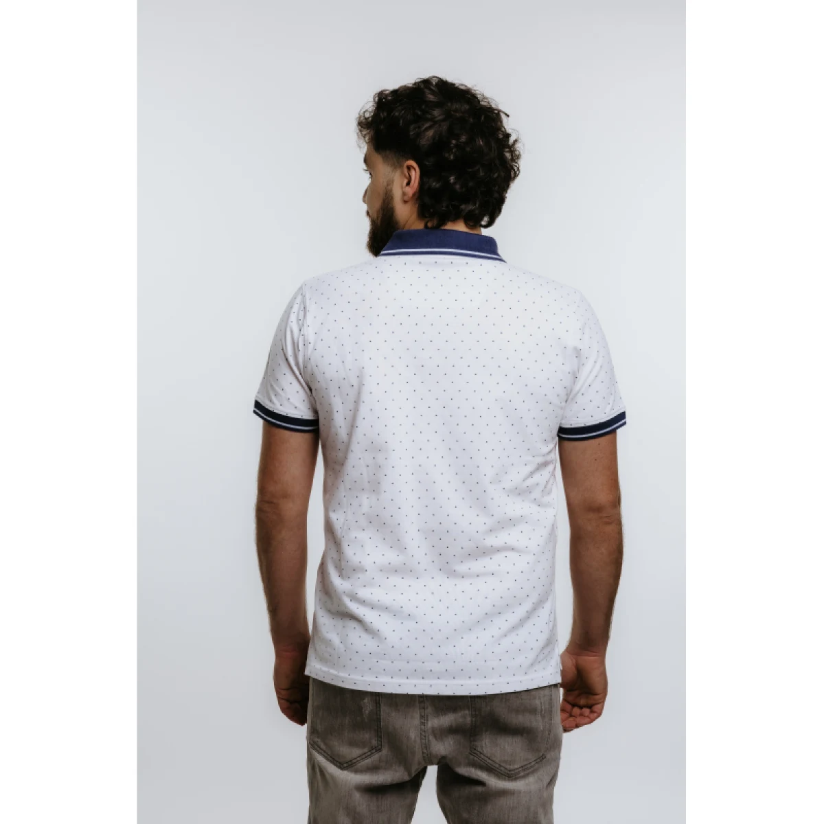 Pánske polo tričko s krátkym rukávom AUTHORITY P-TRIANGLE white · záber 3