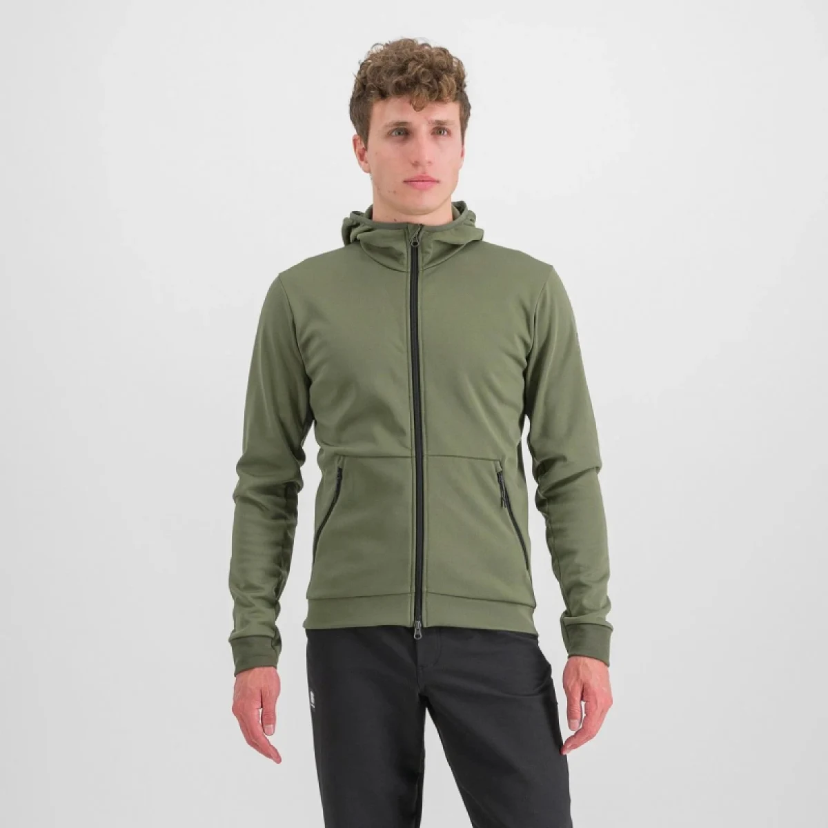 Pánska cyklistická bunda s kapucňou SPORTFUL Metro softshell, beetle · záber 2
