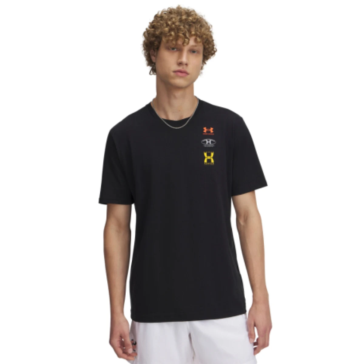 Pánske tričko s krátkym rukávom UNDER ARMOUR UA M 60 40S EVOL LOGO SS-BLK · záber 1