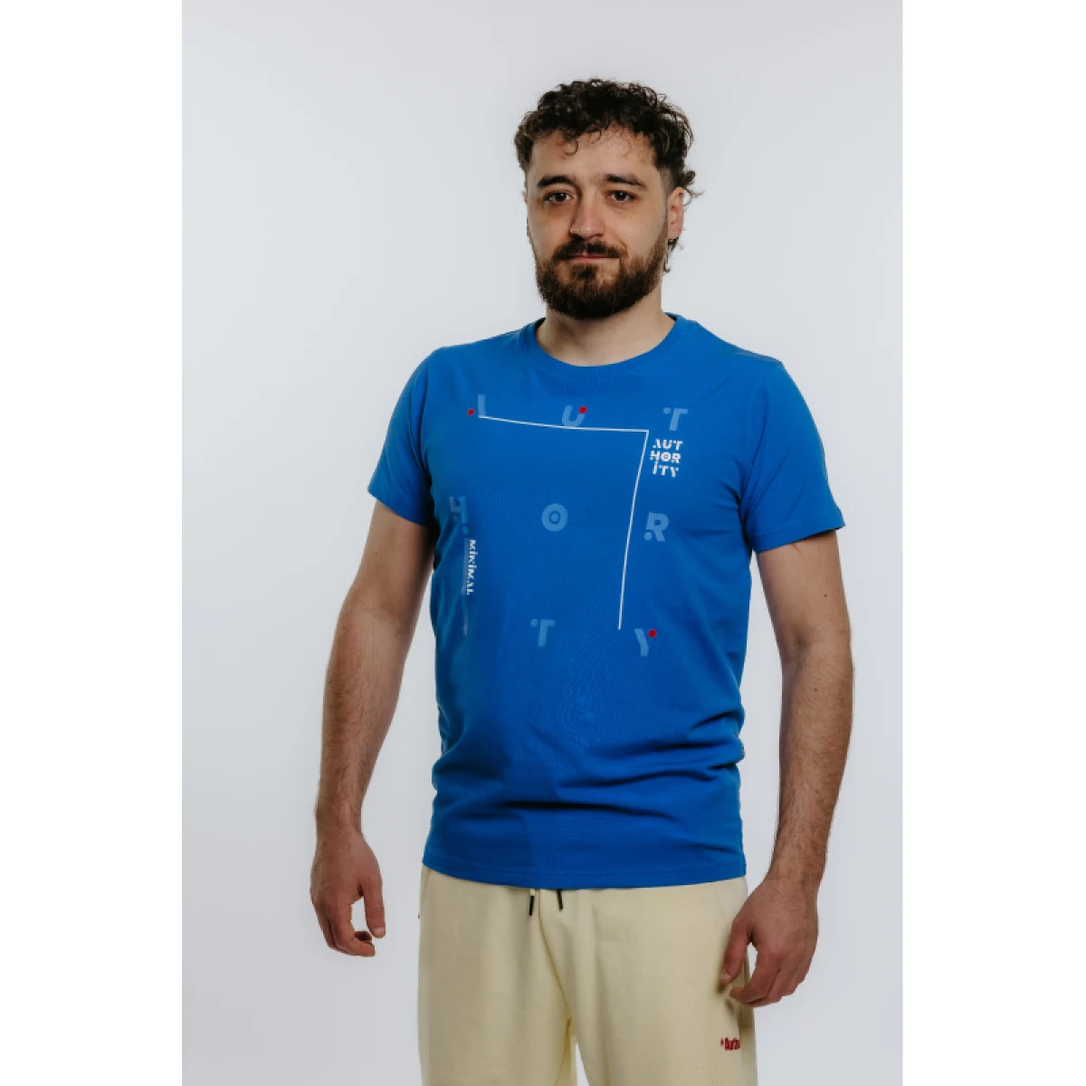 Pánske tričko s krátkym rukávom AUTHORITY T-LETECH M blue · záber 2