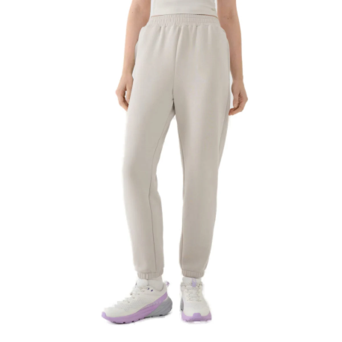 Dámske tepláky 4F TROUSERS CAS F1010-83S-BEIGE · záber 1