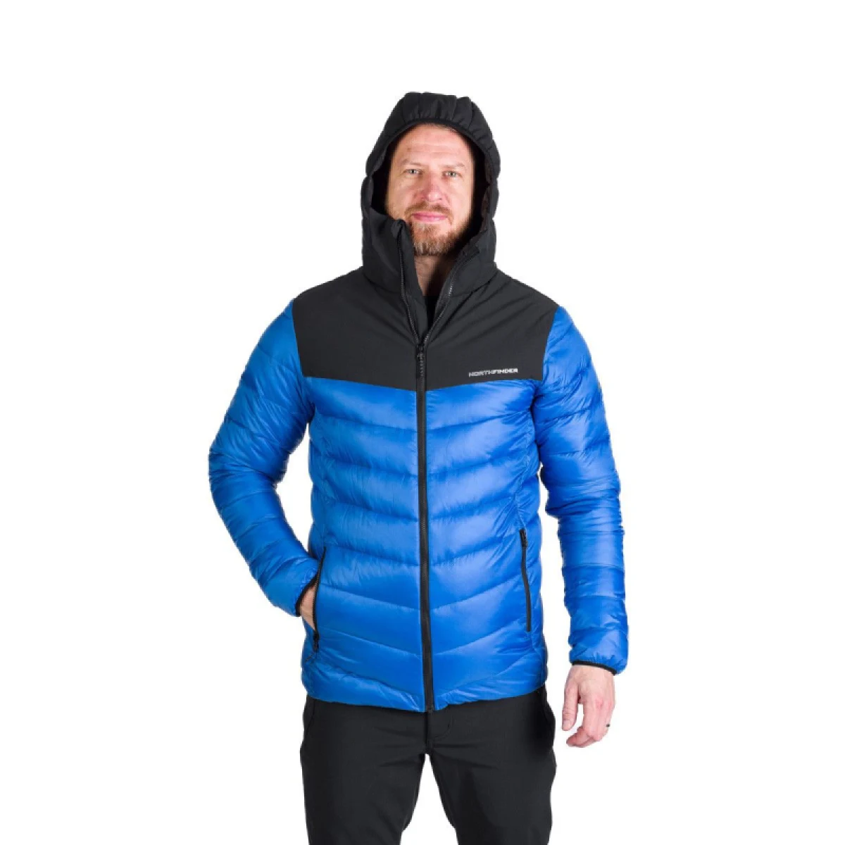 Pánska turistická bunda NORTHFINDER FEDERICO-282blueblack · záber 3
