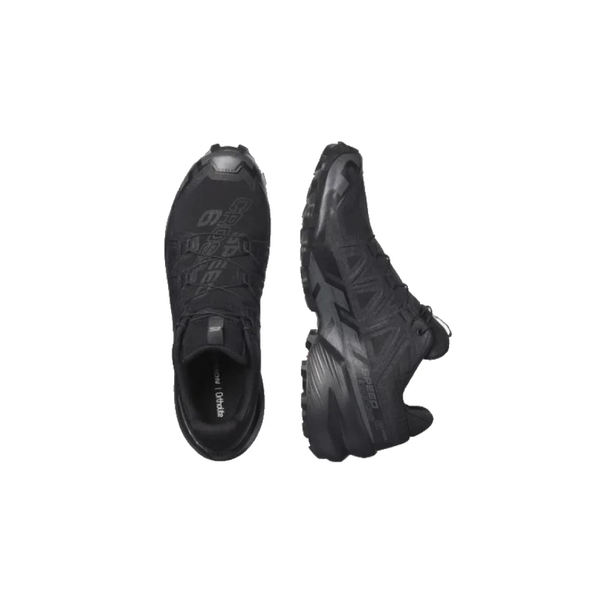 Pánska bežecká trailová obuv SALOMON Speedcross 6 Wide M black black phantom · záber 4
