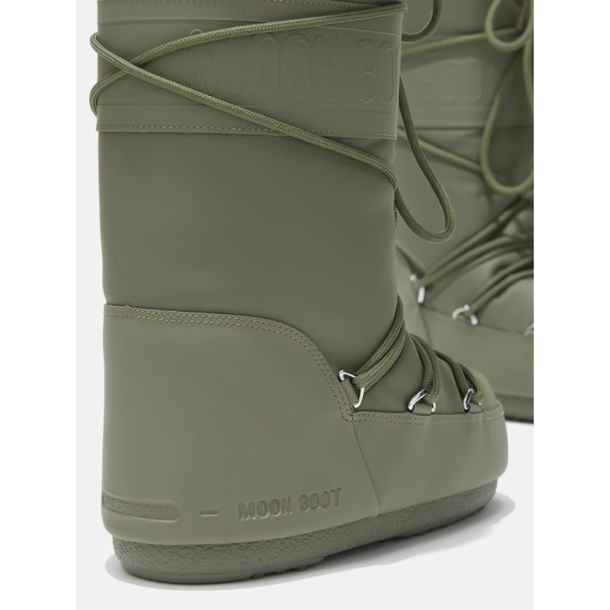Dámske vysoké zimné topánky MOON BOOT ICON RUBBER, 002 khaki · záber 3