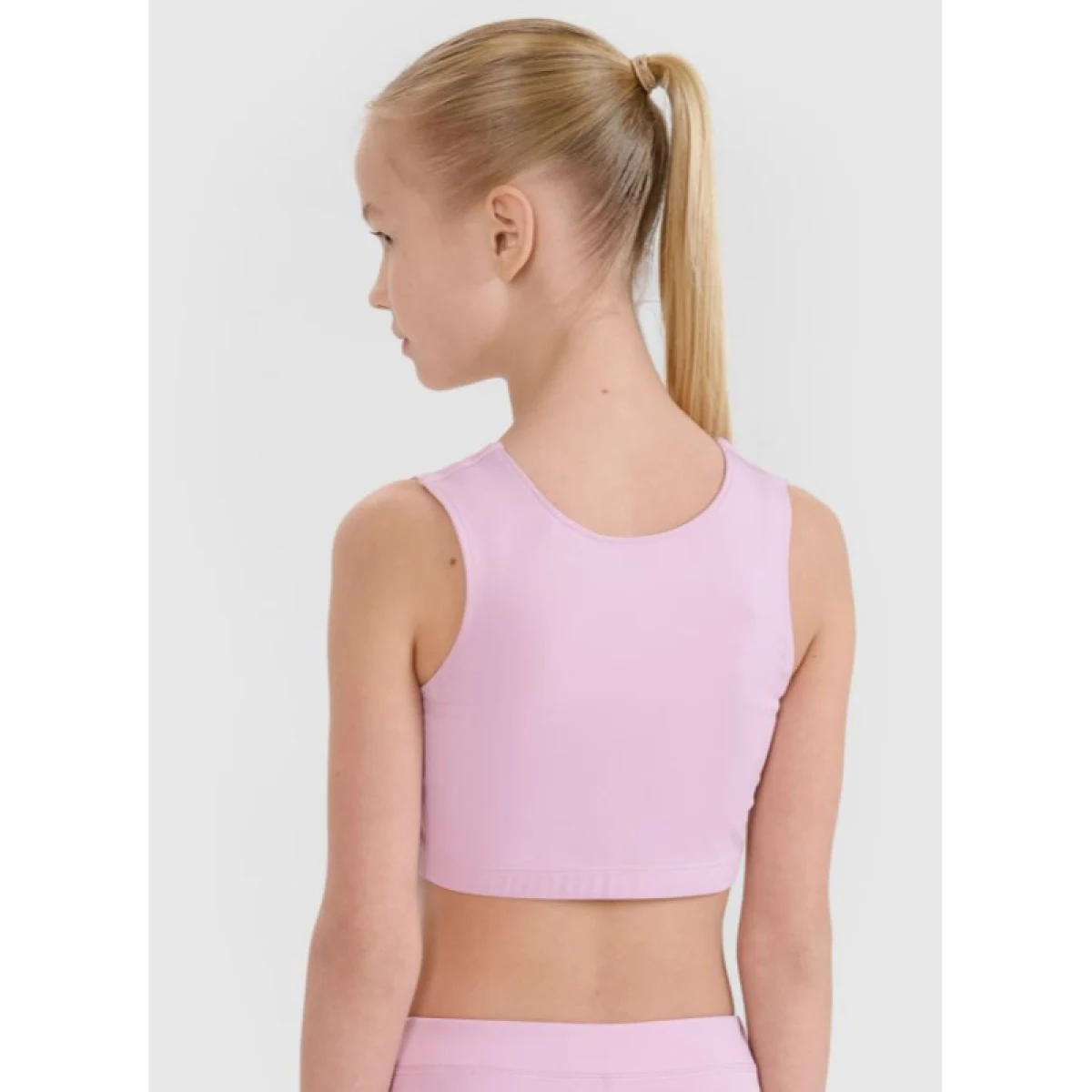 Dievčenská tréningová športová podprsenka 4F JUNIOR SPORT BRA F148-56S-LIGHT PINK · záber 3