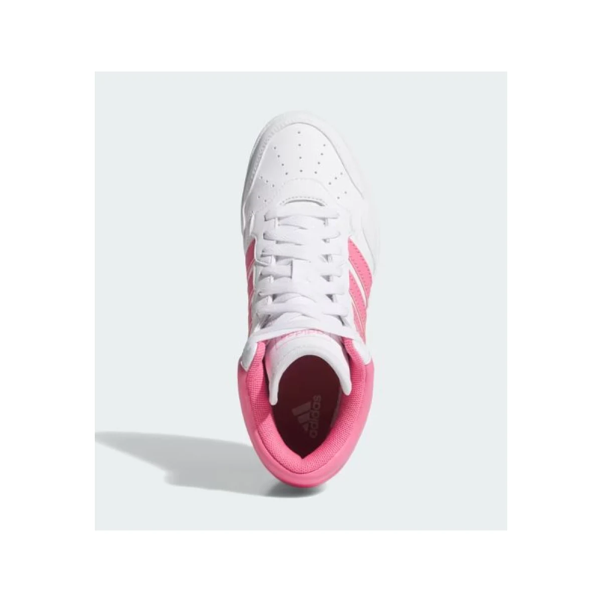 Dievčenská rekreačná obuv ADIDAS Hoops 4.0 Mid Jr cloud white pink fuchsia grey two · záber 4