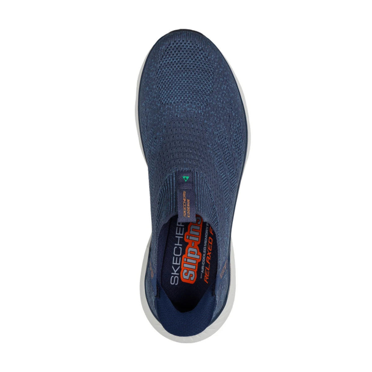 Pánska rekreačná obuv SKECHERS Relaxed Fit Edgeride Commissioner Slip-Ins M navy orange · záber 4