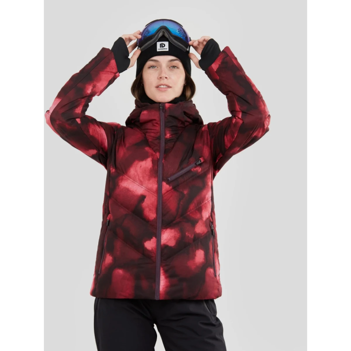 Dámska lyžiarska bunda FUNDANGO Elyra Padded Jacket-293-pomegranate · záber 2