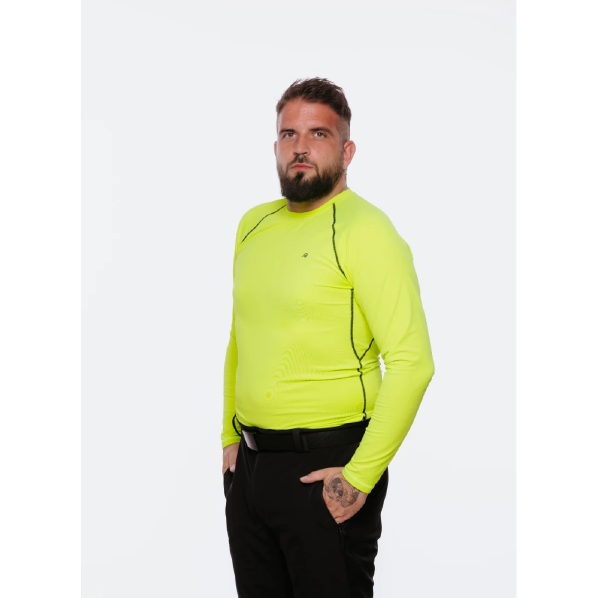 Pánske tričko s dlhým rukávom AUTHORITY WARMIE II M neon green · záber 3