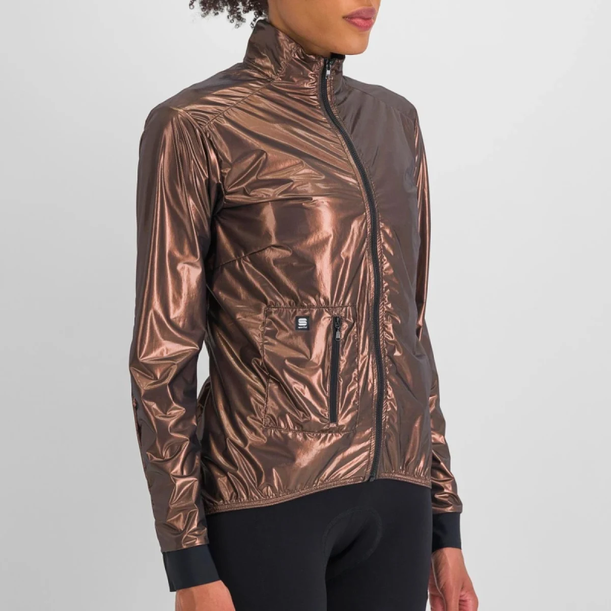Dámska cyklistická bunda SPORTFUL Giara w packable jacket, metal bronze · záber 4