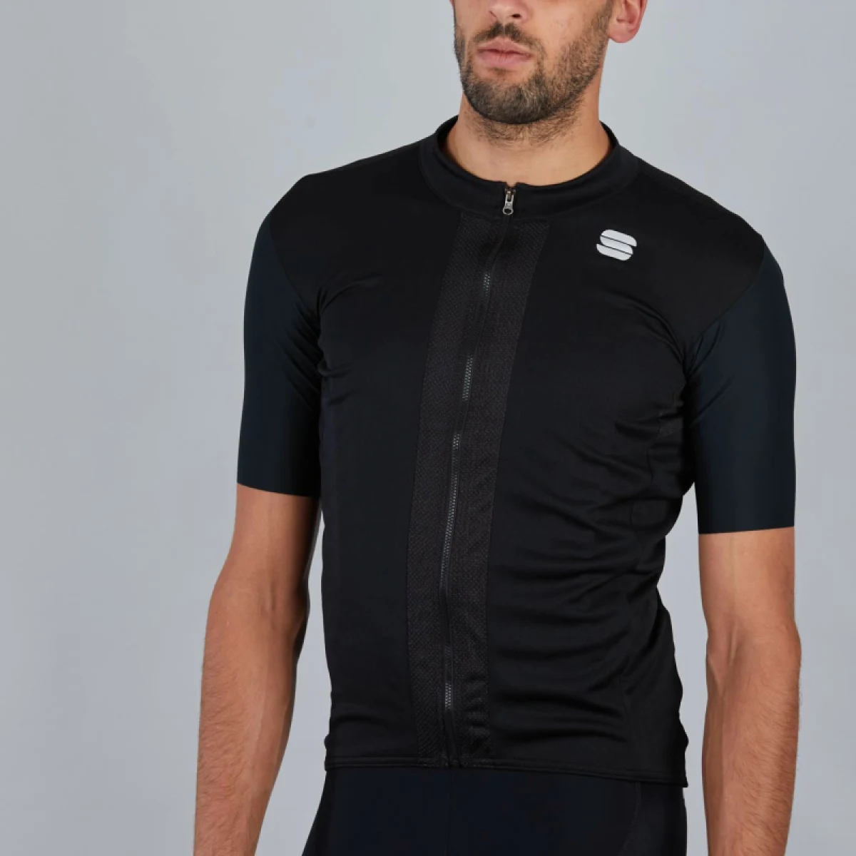 Pánsky cyklistický dres s krátkym rukávom SPORTFUL Strike short sleeve jersey, black white · záber 4