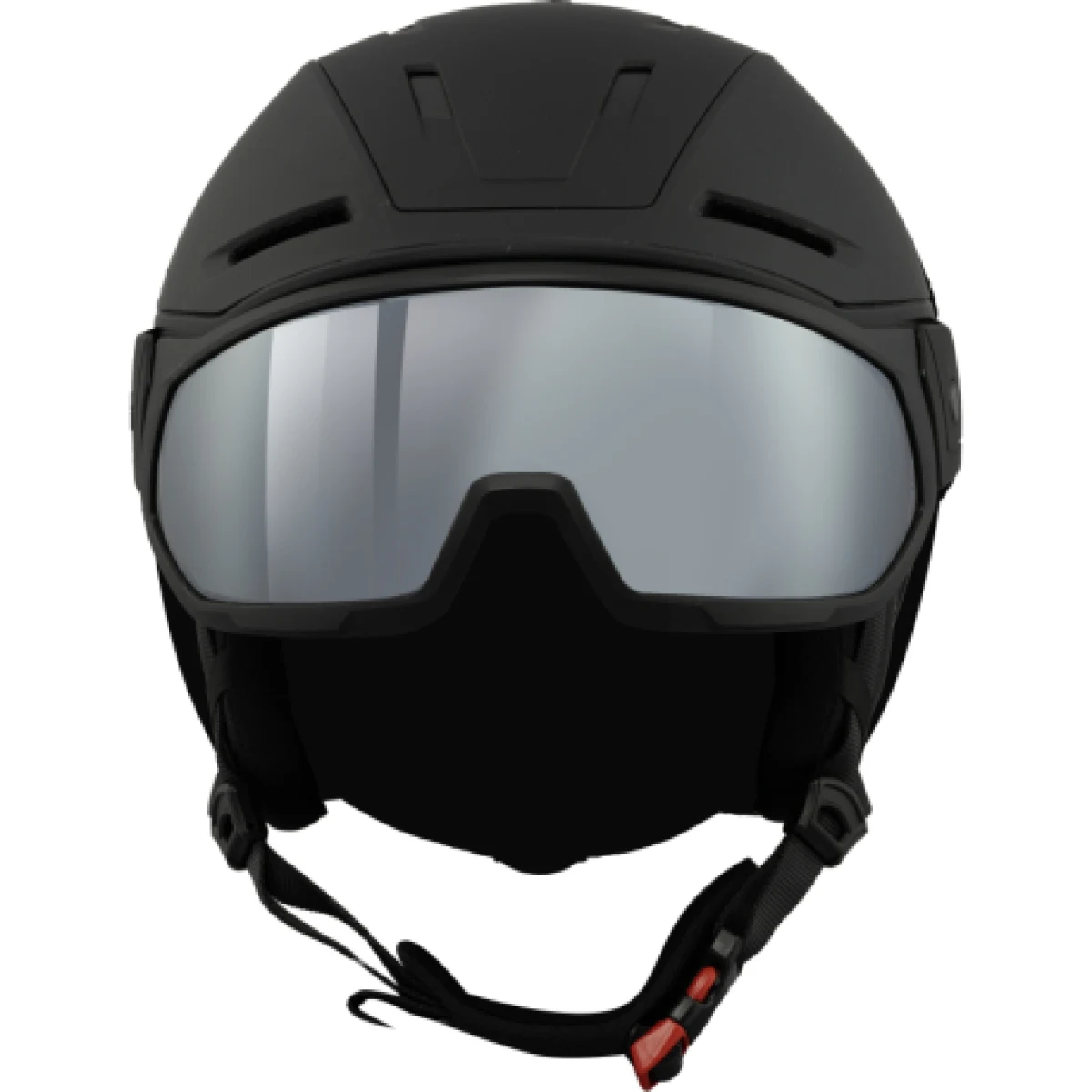 Lyžiarska prilba so štítom BLIZZARD Edge Visor ski helmet, black matt, orange lens, silver mirror S2 · záber 1