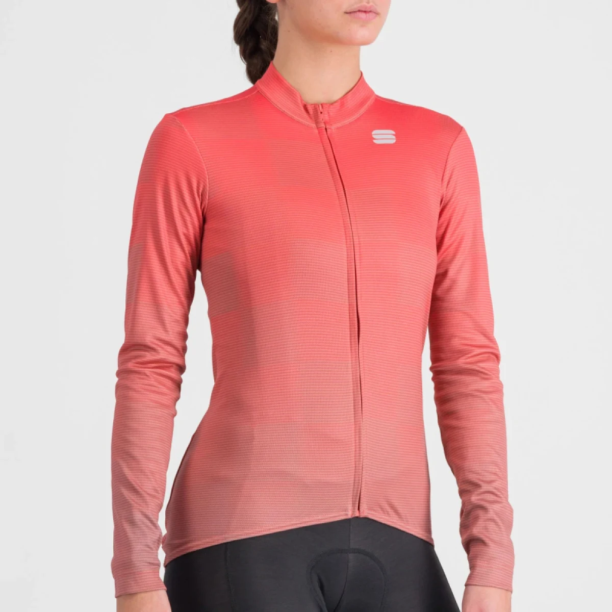 Dámsky cyklistický dres s dlhým rukávom SPORTFUL Rocket w thermal jersey, pompelmo pink · záber 4