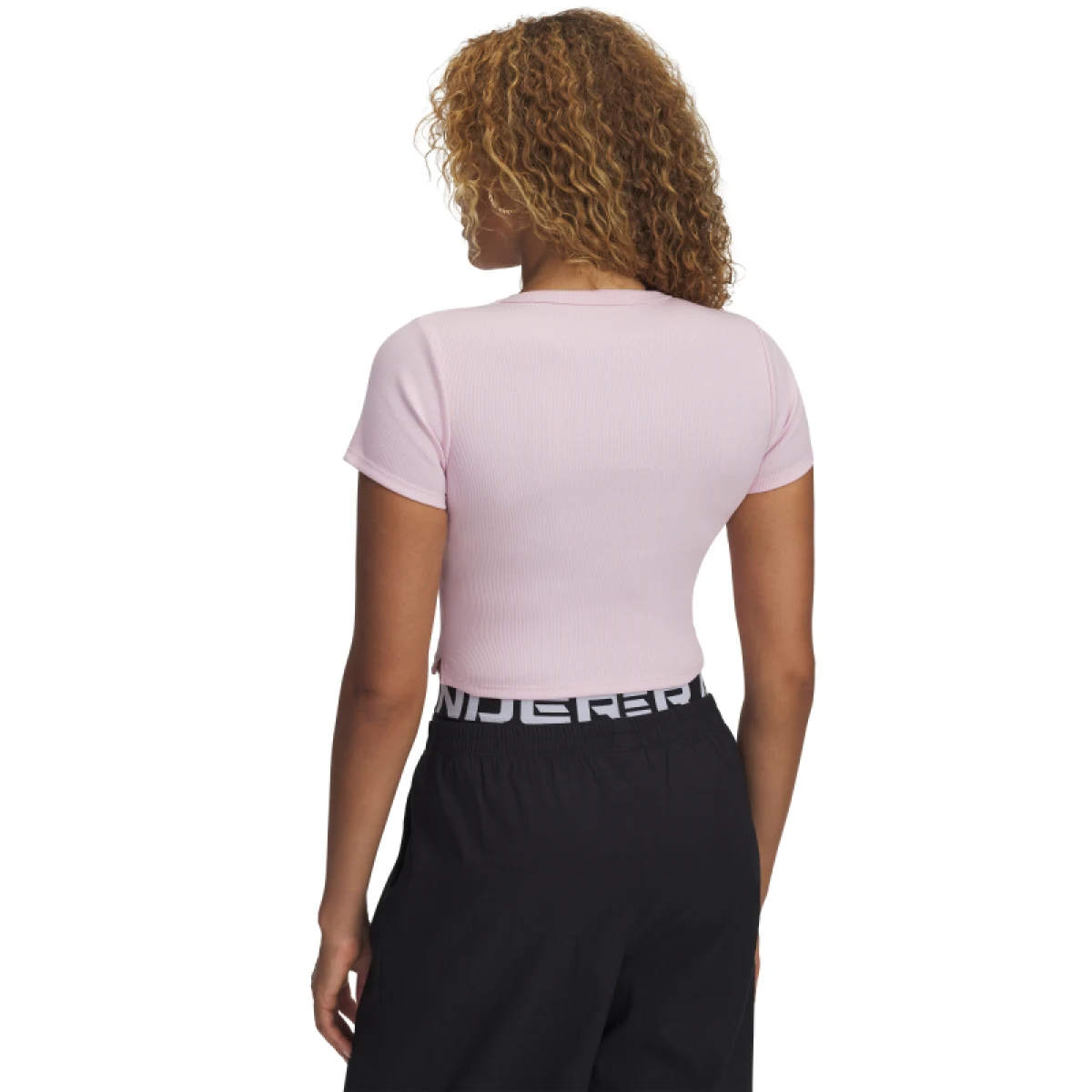Dámske tričko s krátkym rukávom UNDER ARMOUR UA Rival Rib Baby Tee-PNK · záber 2
