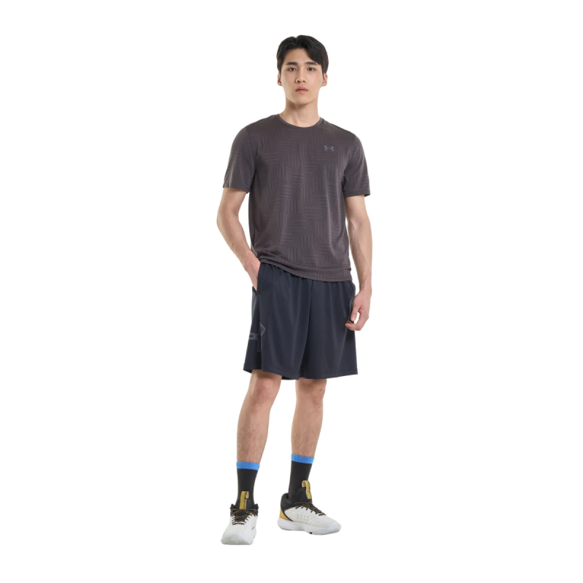 Pánske tréningové kraťasy UNDER ARMOUR UA TECH GRAPHIC SHORT-BLK · záber 5