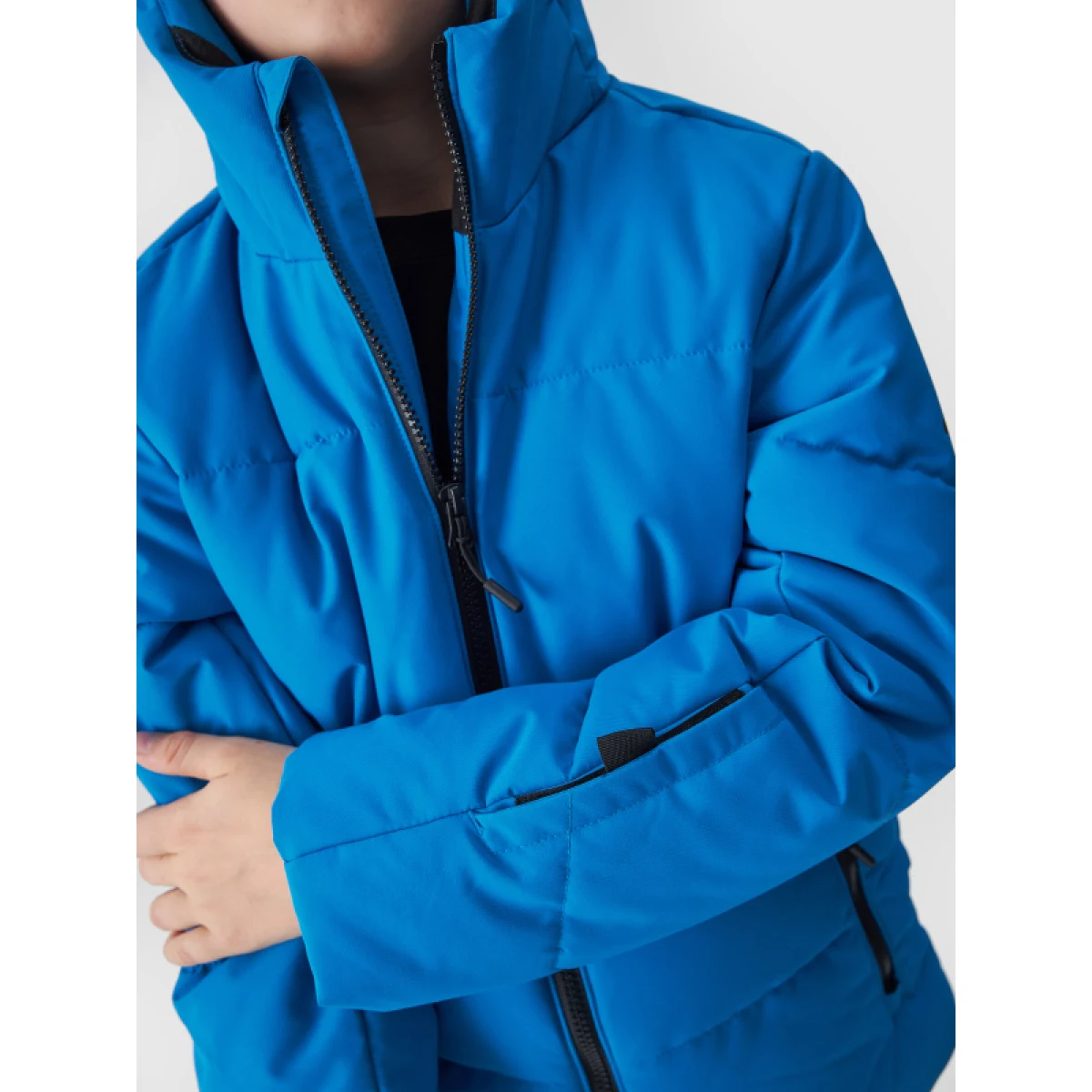 Chlapčenská lyžiarska bunda 4F JUNIOR TECHNICAL JACKET-JWAW24TTJAM534-33S-BLUE · záber 5