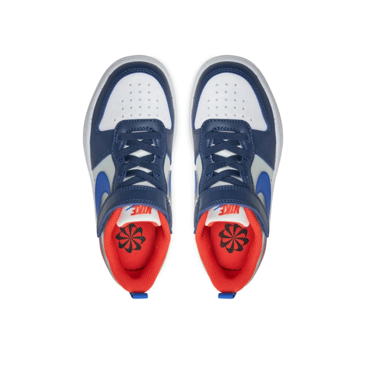 Chlapčenská rekreačná obuv NIKE Court Borough Low Recraft midnight navy hyper royal orange · záber 3