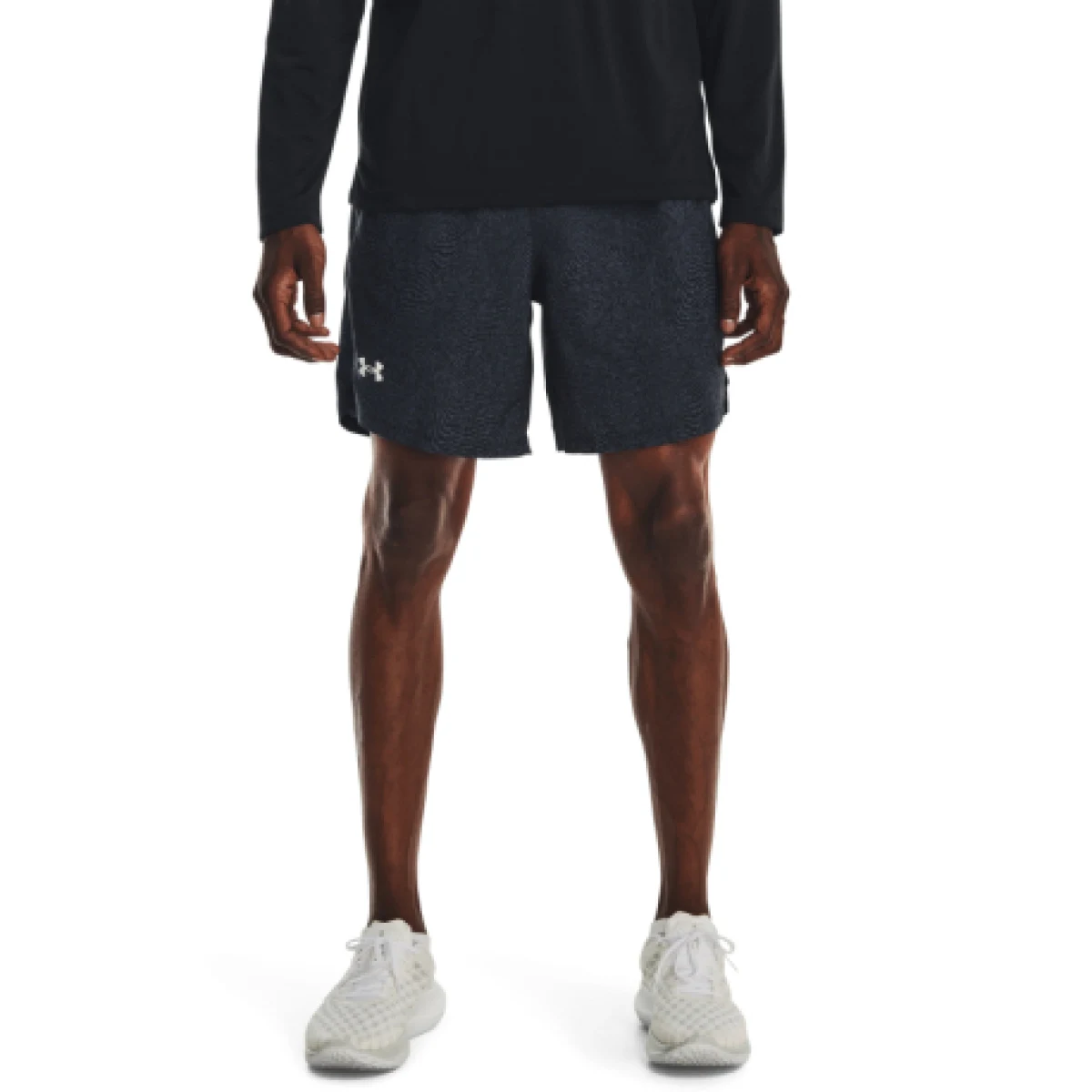 Pánske bežecké kraťasy UNDER ARMOUR UA LAUNCH 7 inch PRINTED SHORT-GRY · záber 1