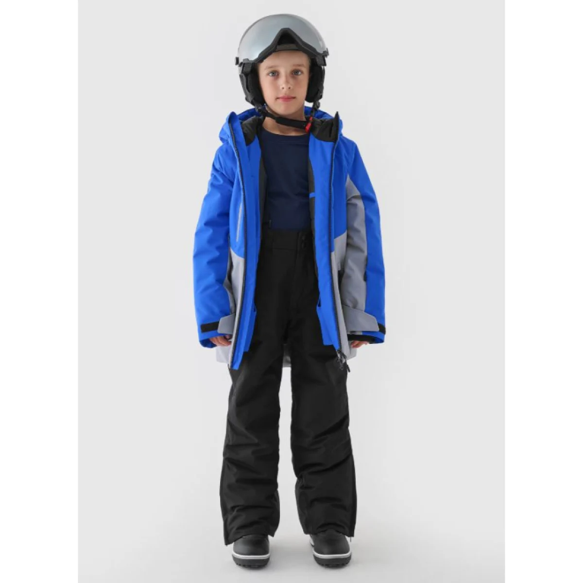 Chlapčenské lyžiarske nohavice 4F JUNIOR TROUSERS FNK-JWAW24TFTRM656-20S-DEEP BLACK · záber 2