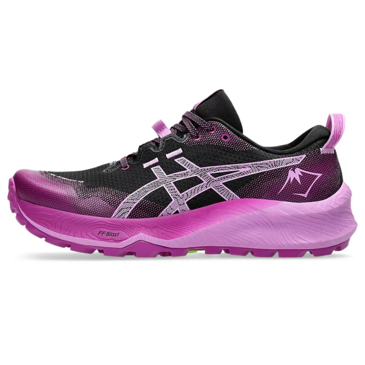 Dámska bežecká trailová obuv ASICS Gel Trabuco 12 black lavender glow · záber 2