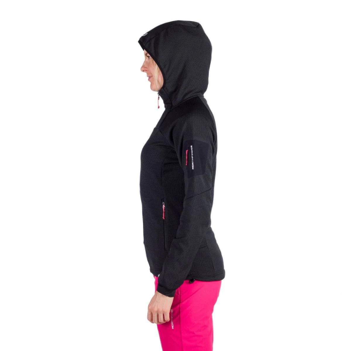 Dámska turistická mikina so zipsom NORTHFINDER MARCELLA-411greyblack · záber 2