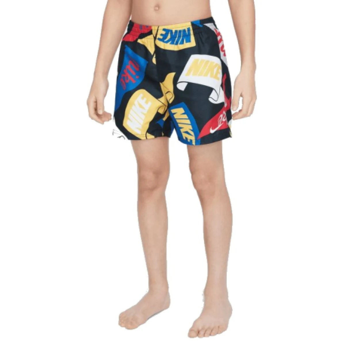 Chlapčenské plavky NIKE SWIM TOSSED FLAGS 4 inch BLACK-BLACK · záber 1