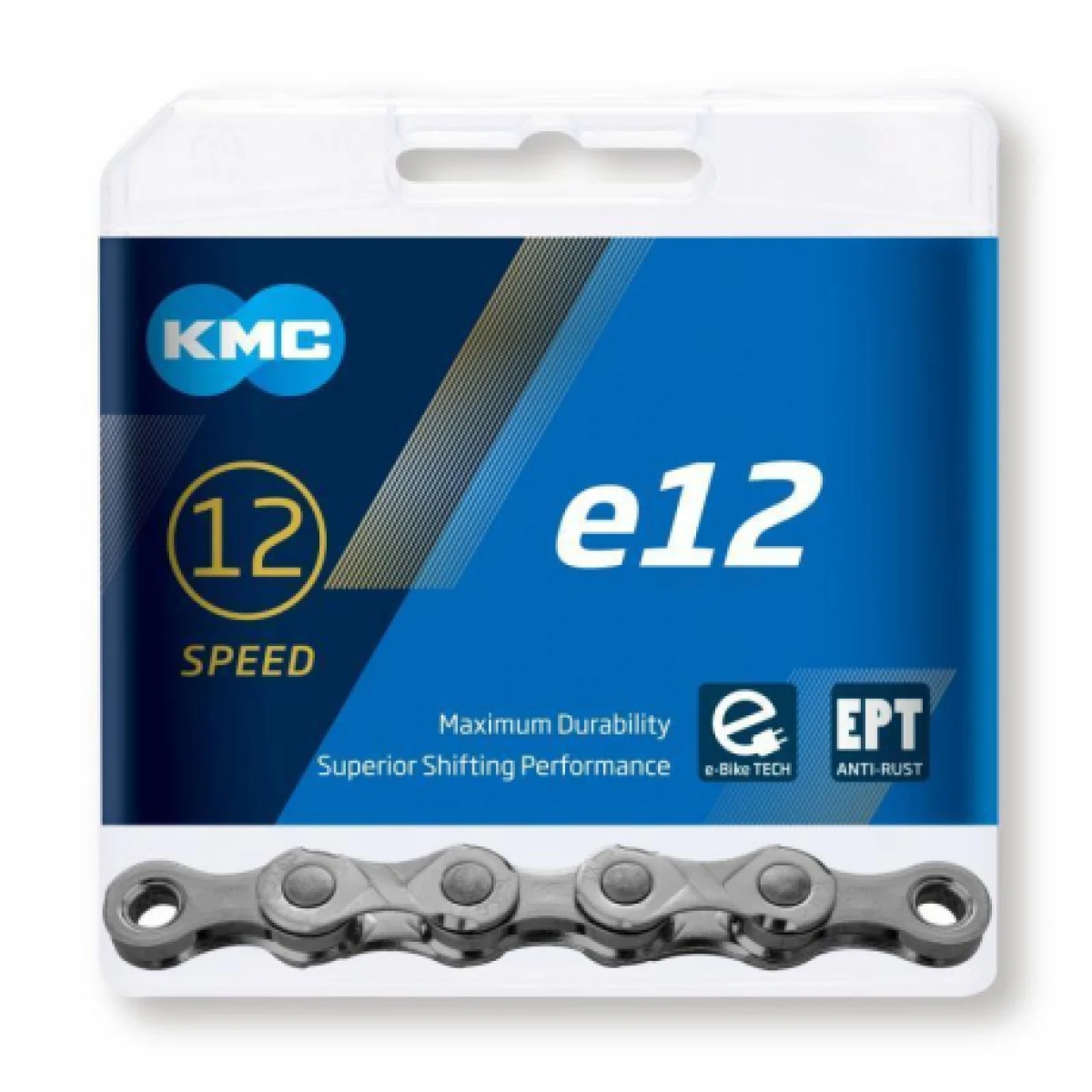 Reťaz na bicykel KMC E 12 EPT grey 130 links · záber 1