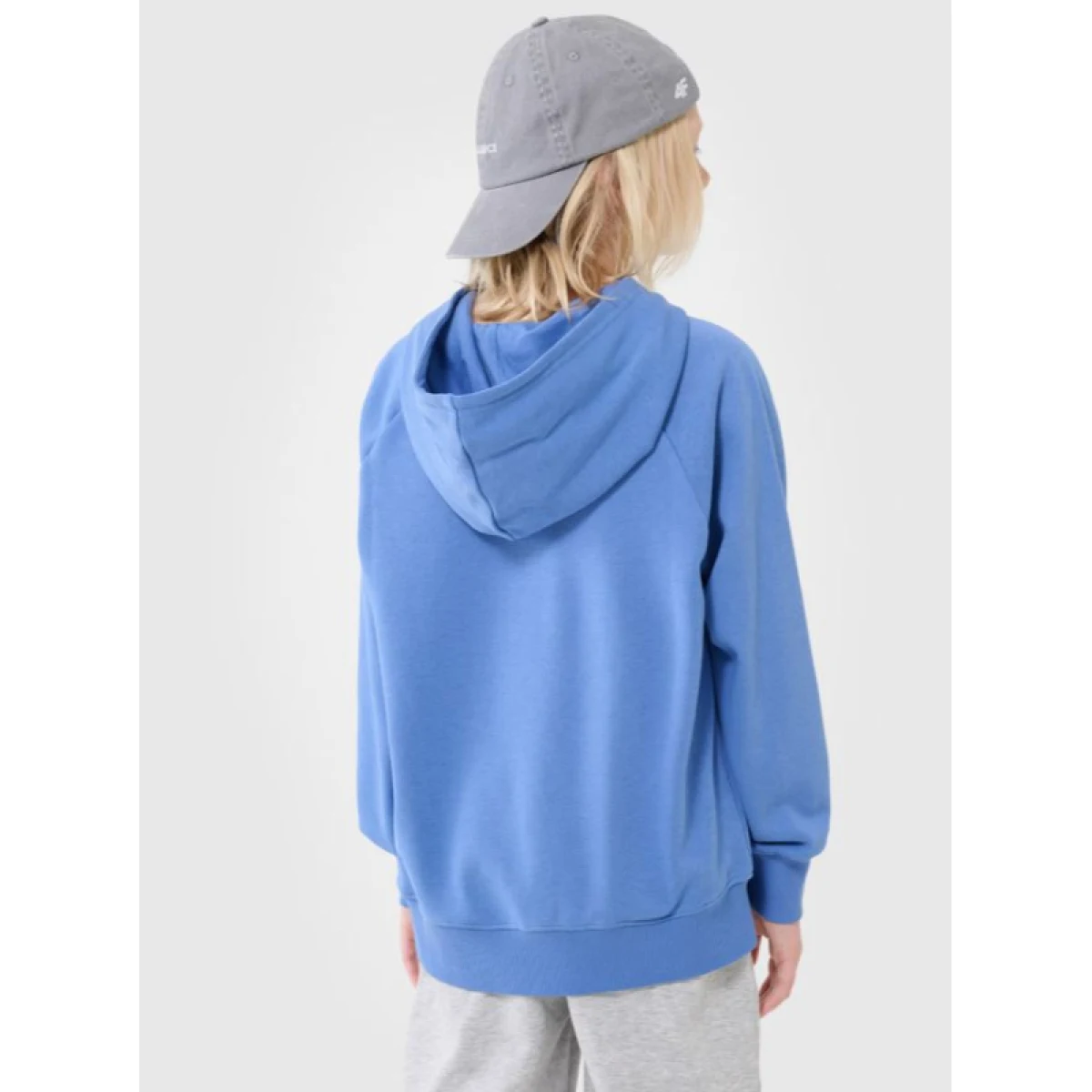 Chlapčenská mikina s kapucňou 4F JUNIOR SWEATSHIRT M1712-34S-LIGHT BLUE · záber 4