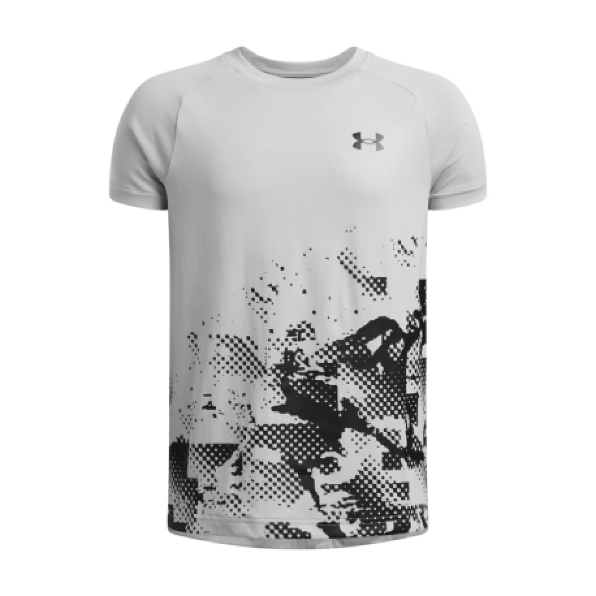 Chlapčenské tréningové tričko s krátkym rukávom UNDER ARMOUR UA Tech Graphic SS-GRY · záber 1