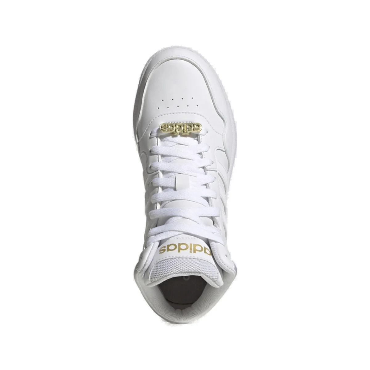 Dámska rekreačná obuv ADIDAS Hoops 3.0 Mid cloud white cloud white gold metallic · záber 4