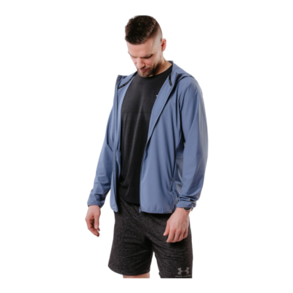 Pánska bežecká bunda ANTA Knit Track Top-MEN-852125701-4-Checkerboard Grey · záber 1