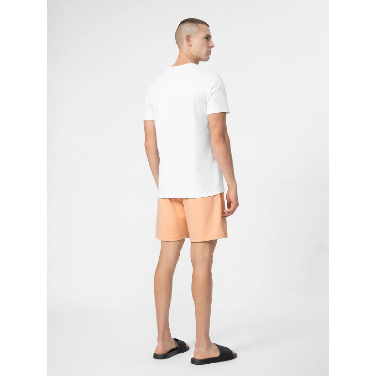 Pánske teplákové kraťasy 4F SHORTS CAS M074-64S-SALMON CORAL · záber 4