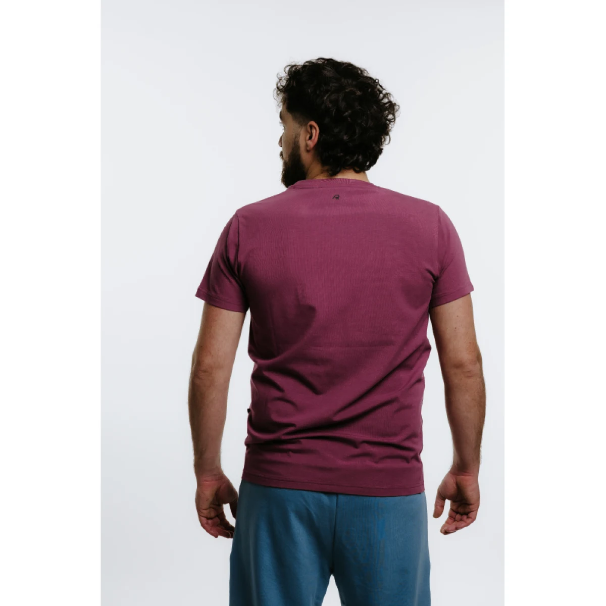 Pánske tričko s krátkym rukávom AUTHORITY T-SOLID M burgundy · záber 3