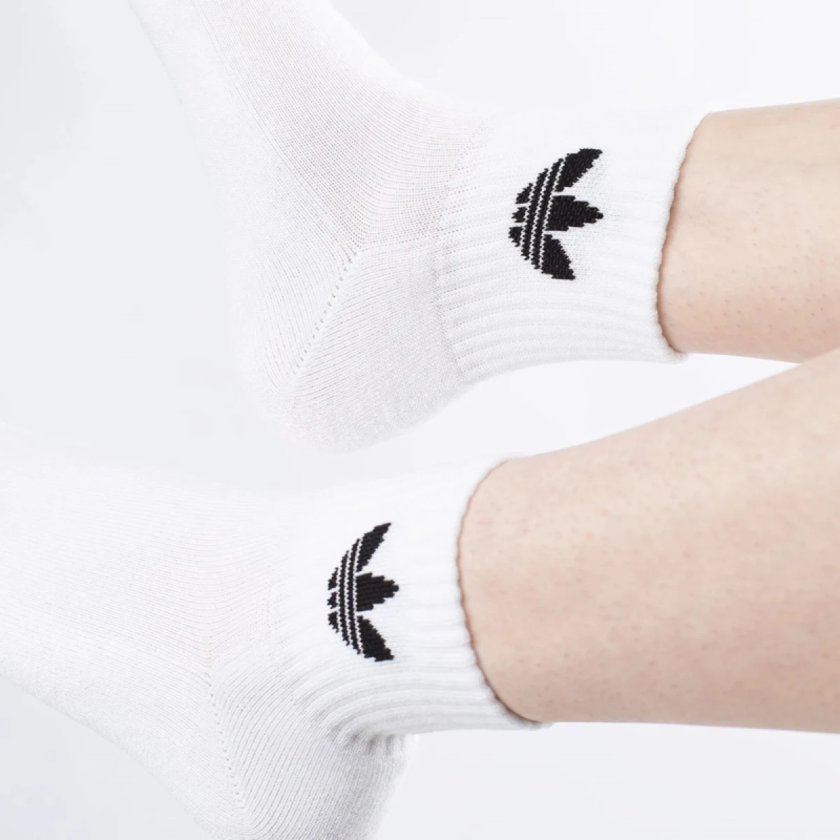Ponožky ADIDAS ORIGINALS 3 PACK - MID ANKLE SCK-WHIT · záber 5