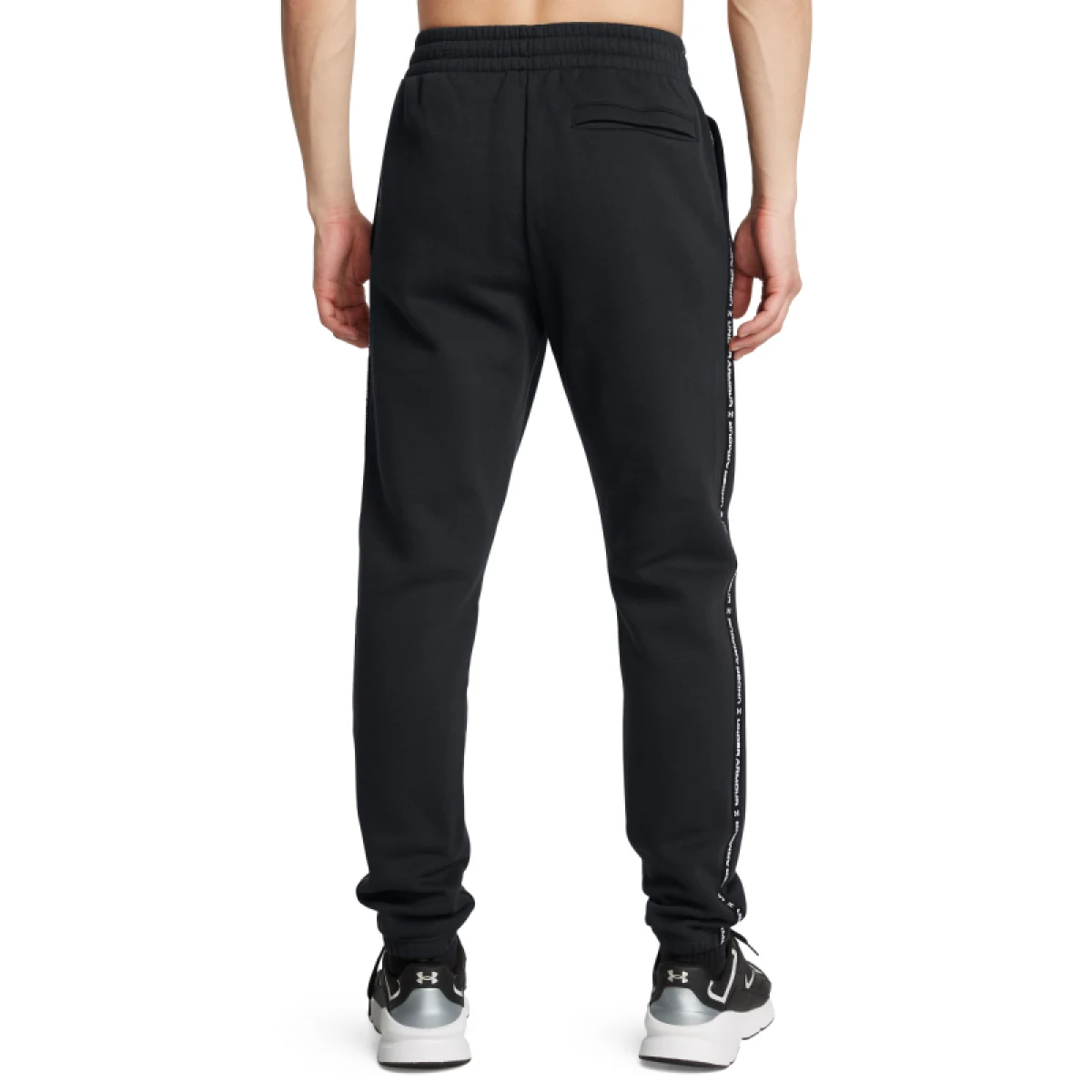 Pánske tepláky UNDER ARMOUR UA Icon Fleece Jgr Taping-BLK · záber 2