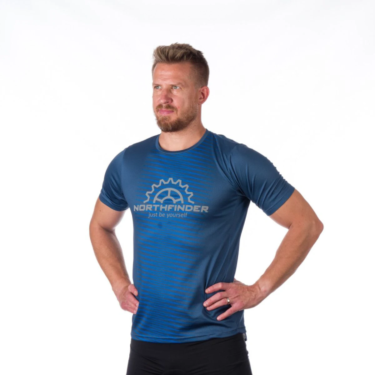 Pánsky cyklistický dres s krátkym rukávom NORTHFINDER JAXXON · záber 2