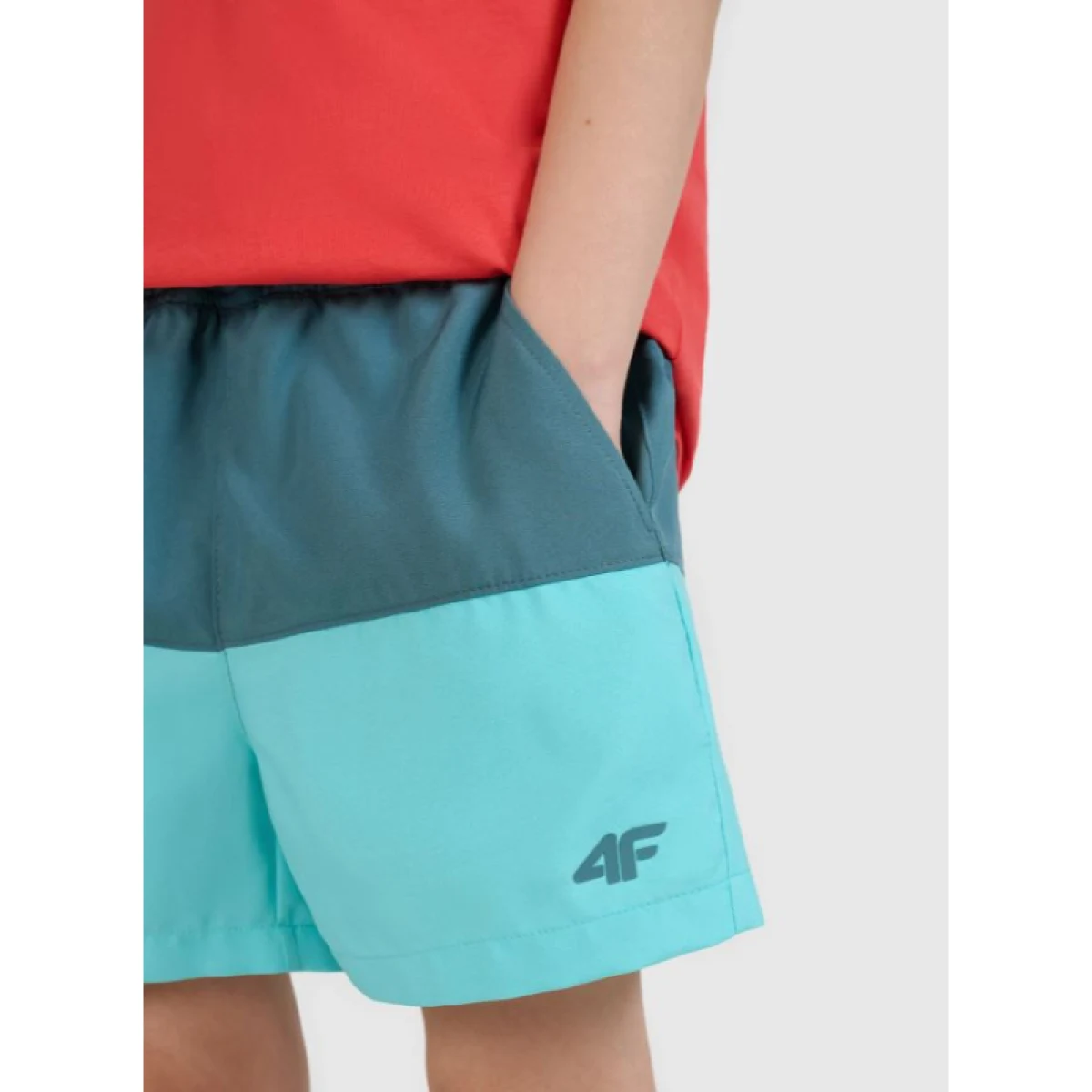 Chlapčenské plavky 4F JUNIOR BOARD SHORTS M116-46S-TEAL · záber 5